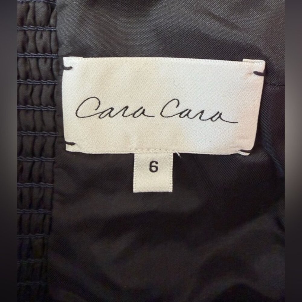 NEW Cara Cara Calypso Belt Bustier Midi Dress Navy Chalk Pin Stripe US 6 UK 10 - Picture 7 of 14